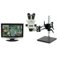 OC White TKMZ-8TR Meiji Stereo-Zoom Trinocular Microscope 