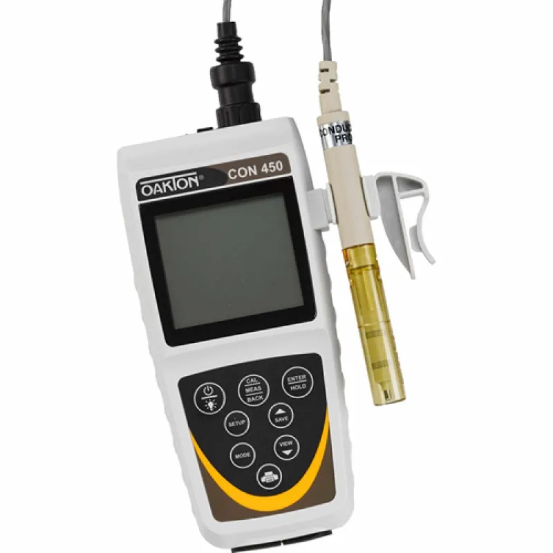 Oakton/Eutech CON 450 [WD-35608-32] Handheld Conductivity / TDS / Salinity / Temperature Meter
