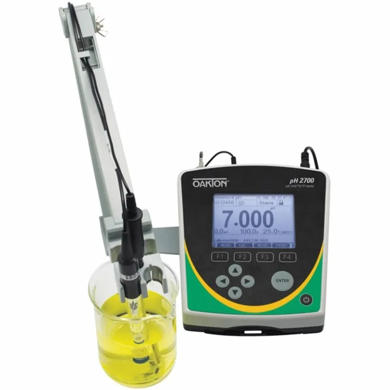 OAKTON PH 2700 [WD-35420-23] pH / Temperature Benchtop Meter with Stand, Software & NIST Calibration