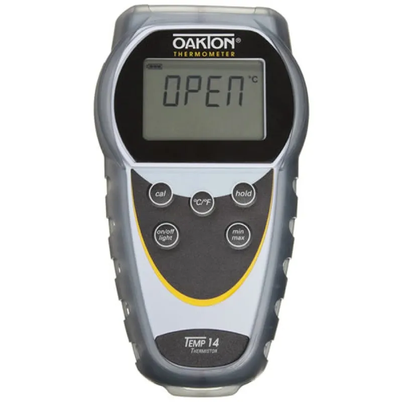 Oakton Eutech Temp-14 [WD-35426-01] Thermistor Thermometer -330 to 2210°F (-201 to 1210°C) w/ NIST-Traceable Calibration Report