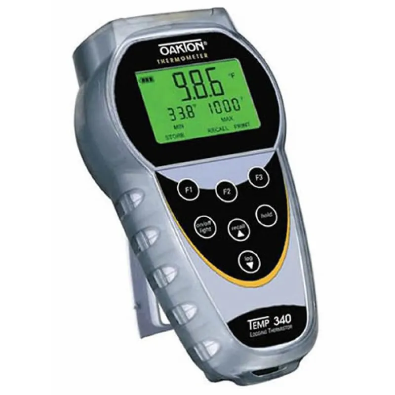 Oakton Eutech Temp 340 [WD-35426-51] Thermistor RTD Datalogging Thermometer w NIST NIST Calibration