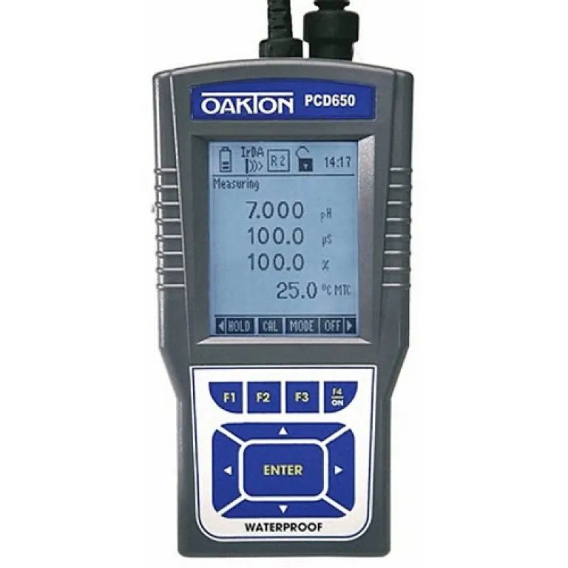 OAKTON PCD 650 [WD-35434-02] Portable Waterproof pH / mV / Ion / Conductivity / TDS / Salinity / DO / Temp. Meter Only