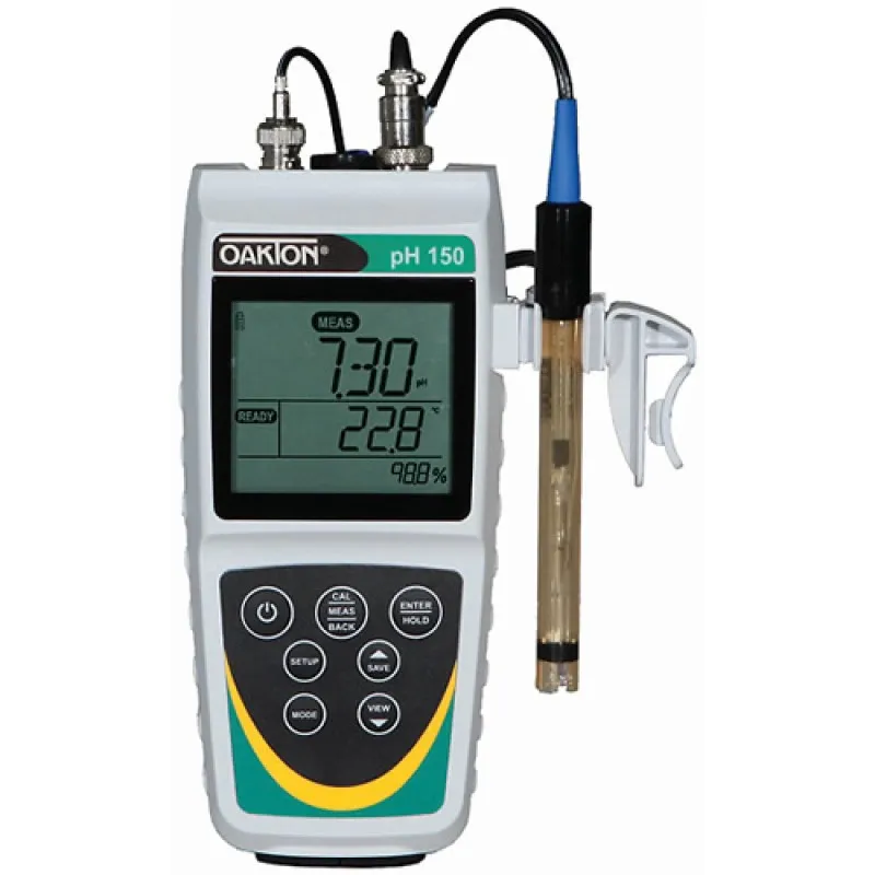 OAKTON pH 150 [WD-35614-33] pH / mV / Temperature Meter w/ Probe and NIST Certificate Calibration