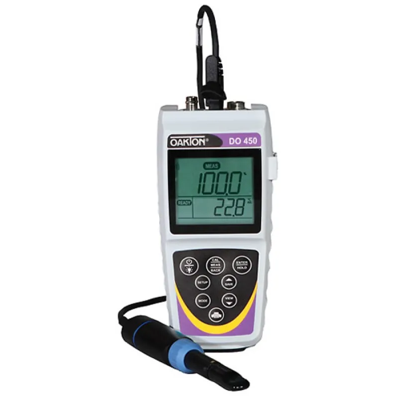OAKTON DO 450 [WD-35640-31] Dissolved Oxygen / Temperature Meter w/ RDO Probe and NIST-Traceable Calibration Certificate
