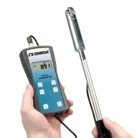 Omega HHF141 [HHF141A-USB] Handheld Anemometer Kit with 25 mm (1") dia Probe, 300 to 6800 FPM (1.5 to 35.00 MPS) - USB
