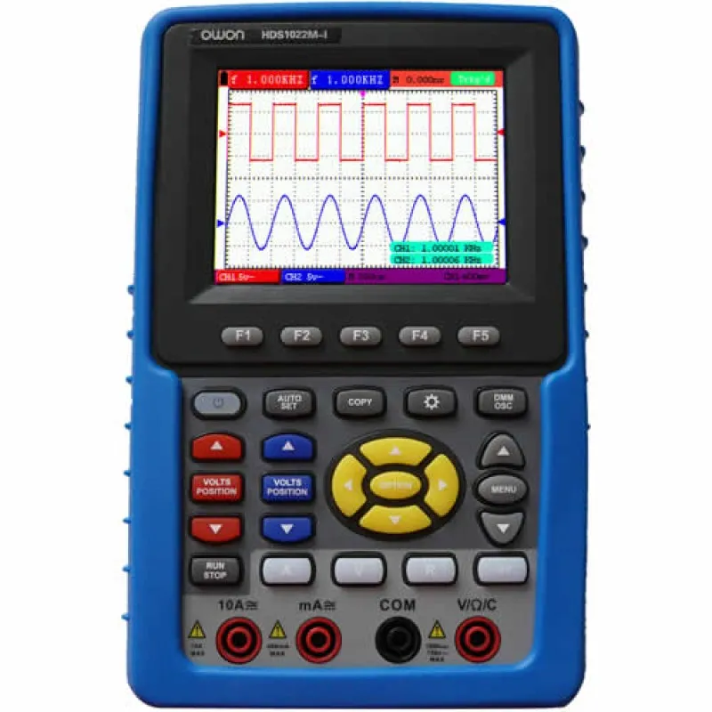 OWON HDS-I [HDS1022M-I] 20 MHz, 2 Ch. Handheld Digital Storage Oscilloscope w/ Channel Isolation