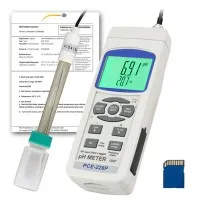 PCE Instruments PCE-228 [PCE-228-ICA] pH / Redox / Temperature Meter w/ ISO Calibration Certificate
