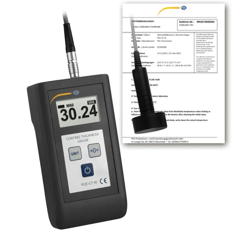 PCE Instruments PCE-CT 90 [PCE-CT 90-ISO] Ultrasonic Thickness Tester 