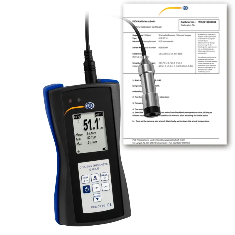PCE Instruments  PCE-CT 80 [PCE-CT 80-ICA] Ultrasonic Coating Thickness Gauge