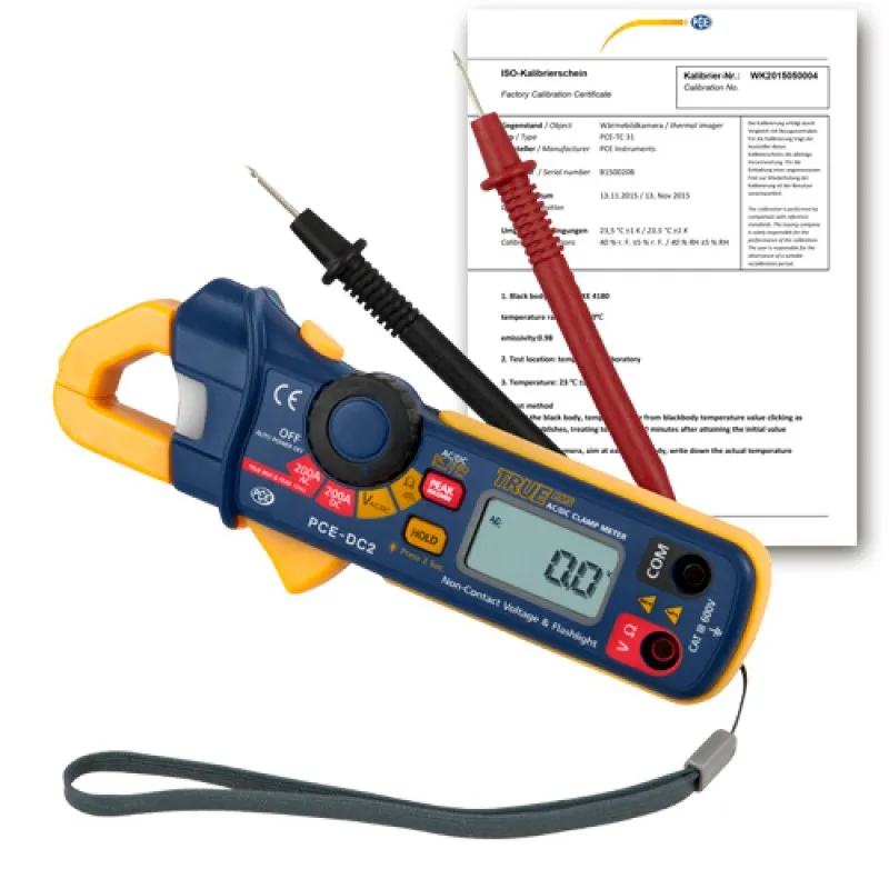 PCE Instruments PCEDC2ICA [PCE-DC2-ICA] Electrical Tester W/ ISO Calibration Certificate