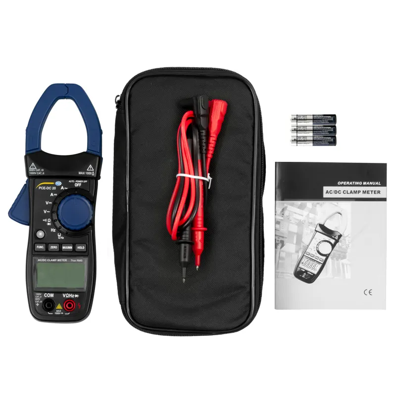 PCE Instruments PCEDC20 [PCE-DC 20] AC/DC Digital Multimeter, 400 A / 600 A / 1000 A 
