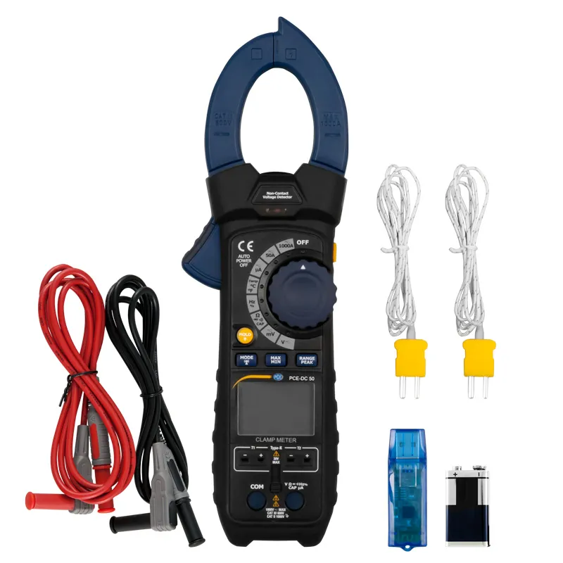 PCE Instruments PCEDC50 [PCE-DC 50] Digital Multimeter w/ Clamp Meter