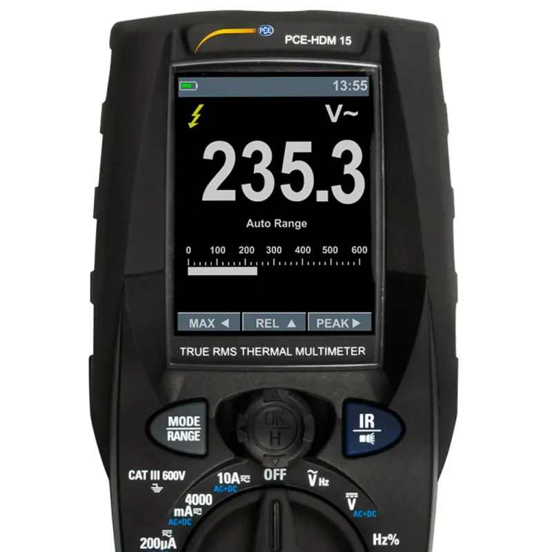 PCE Instruments PCE-HDM 15 [PCE-HDM 15] Digital Multimeter with Thermal Imager -20 to 260°C (-4 to 500°F)