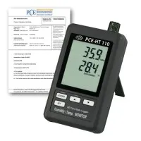 PCE Instruments PCE-HT110 [PCE-HT110-ICA] 2-Channel Temperature Meter w/ Datalogger & Calibration Certificate