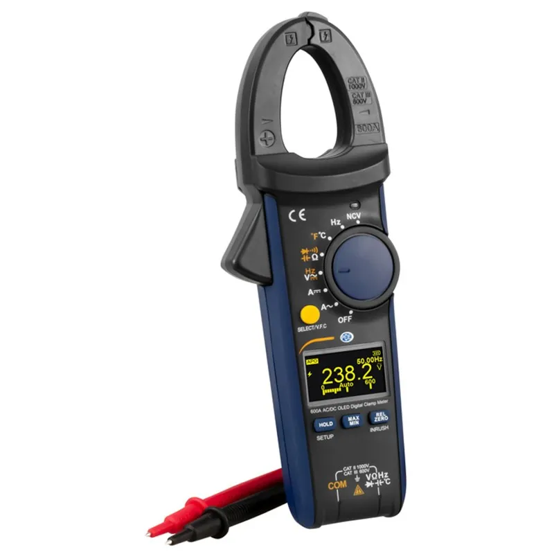 PCE Instruments PCEOCM10 [PCE-OCM 10] 600A AC TRMS Clamp Meter