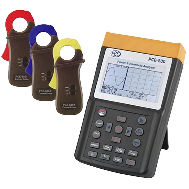 PCE Instruments PCE8301 [PCE-830-1] Three Phase Power Data Logger Meter w/ 3x PCE-6801 Current Probe (100A)