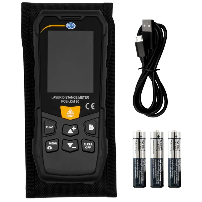 PCE Instruments PCELDM80 [PCE-LDM 80] Laser Distance Meter - 262.5 ft (80m)