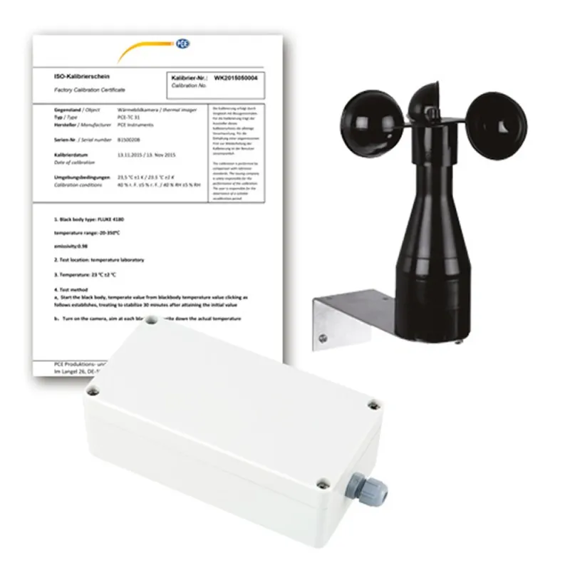 PCE Instruments PCE-WL1 [PCE-WL 1-ICA] Air Velocity Meter w/  ISO Calibration Certificate