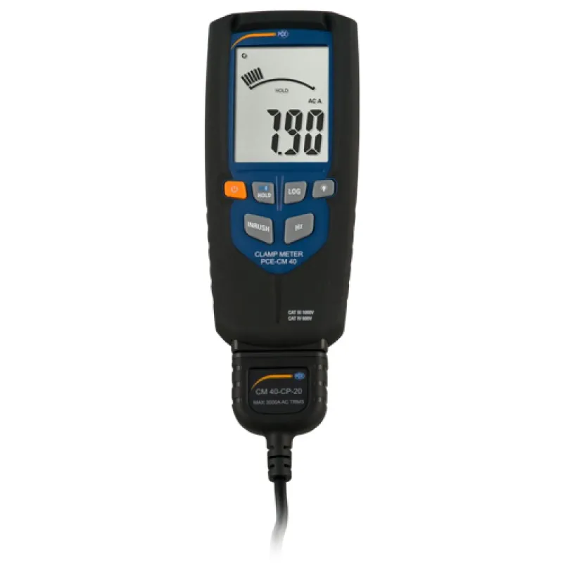 PCE Instruments PCECM40 [PCE-CM 40] Digital Multimeter w/ Flexible Current Clamp 