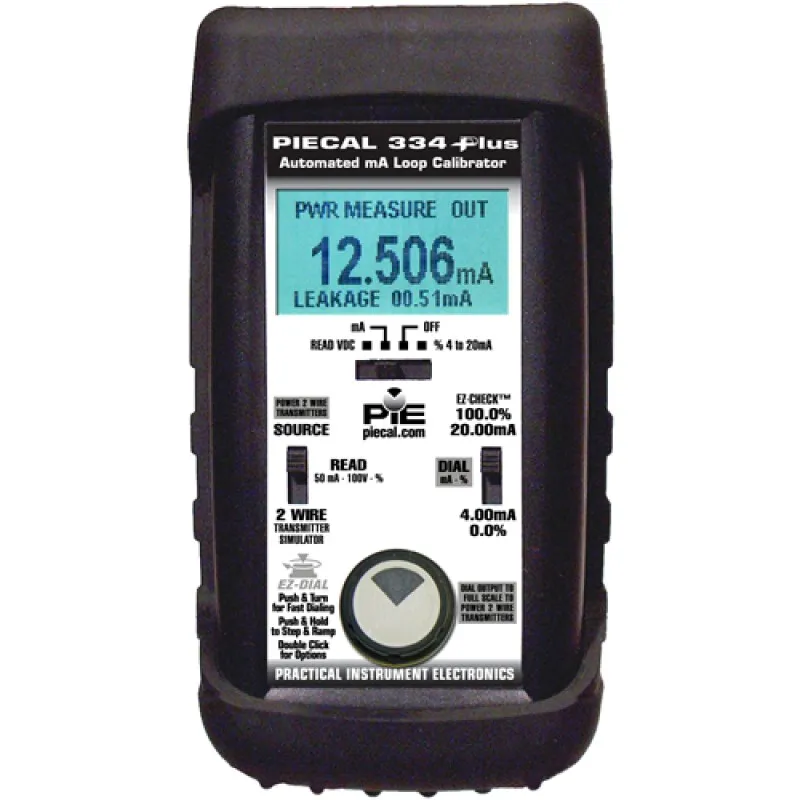 PIE PIECAL 334Plus [PIE 334-PLUS] 4-20mA Loop Calibrator w/Leakage Detector