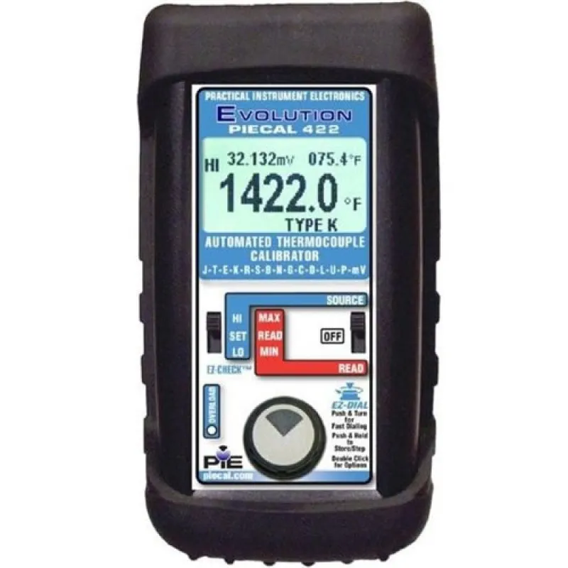PIE 422 [PIE 422] Multiple Thermocouple Type Calibrator for 14 Types, mV/0.1°