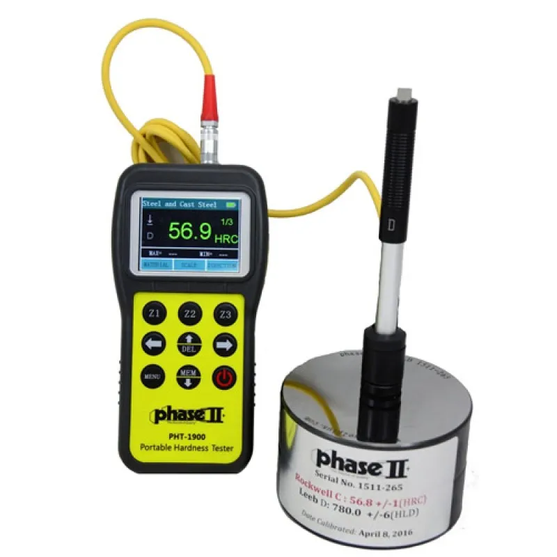 Phase II+ PHT-1900 Portable Hardness Tester with Color Display-Multi-Function