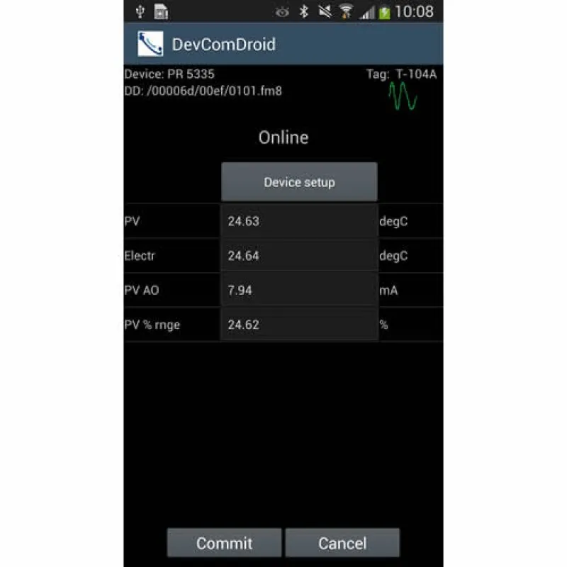 ProComSol DevComDroid Mobile Smart Device Communicator Software