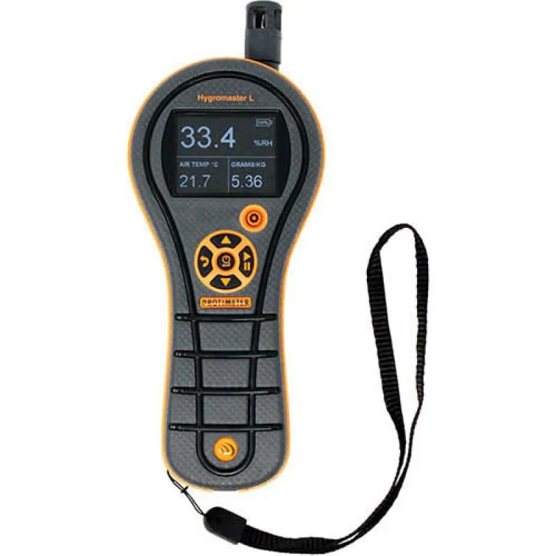 Protimeter HygroMaster L [BLD7751L] Fast Response Thermo Hygrometer with short QuikStick Humidity Sensor, 0-100% RH