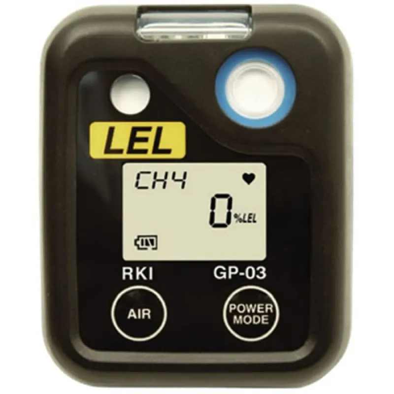 RKI Instruments GP-03 [72-0038] Single Gas Monitor, NiMH batteries, No Charger, 0-100% LEL