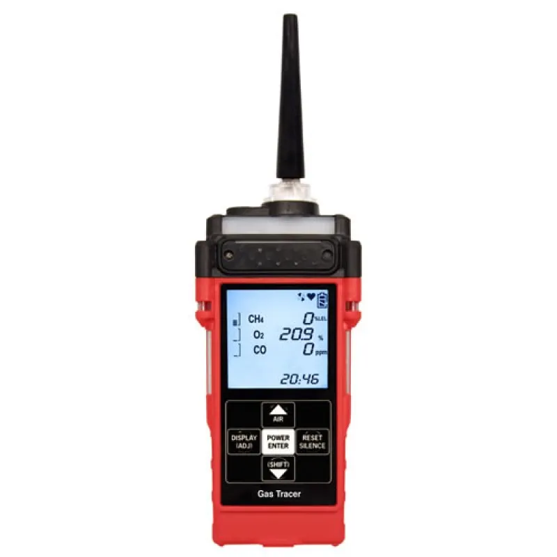 RKI Instruments Gas Tracer Confined Space Monitor and Low ppm Leak Detector, 4 Gas Sensor