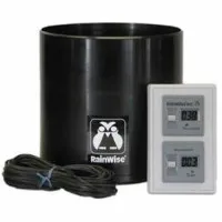 RainWise Rainew 211 [803-1008] Rainfall Gauge (Metric) with Dual Counter, 60 ft. Cabled Connection