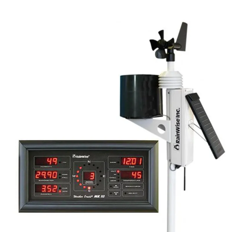 RainWise MK-III-RTI [RW-MKIII-RTI-BK] Solar Powered Wireless Pro Weather Station w/ Black Base Unit