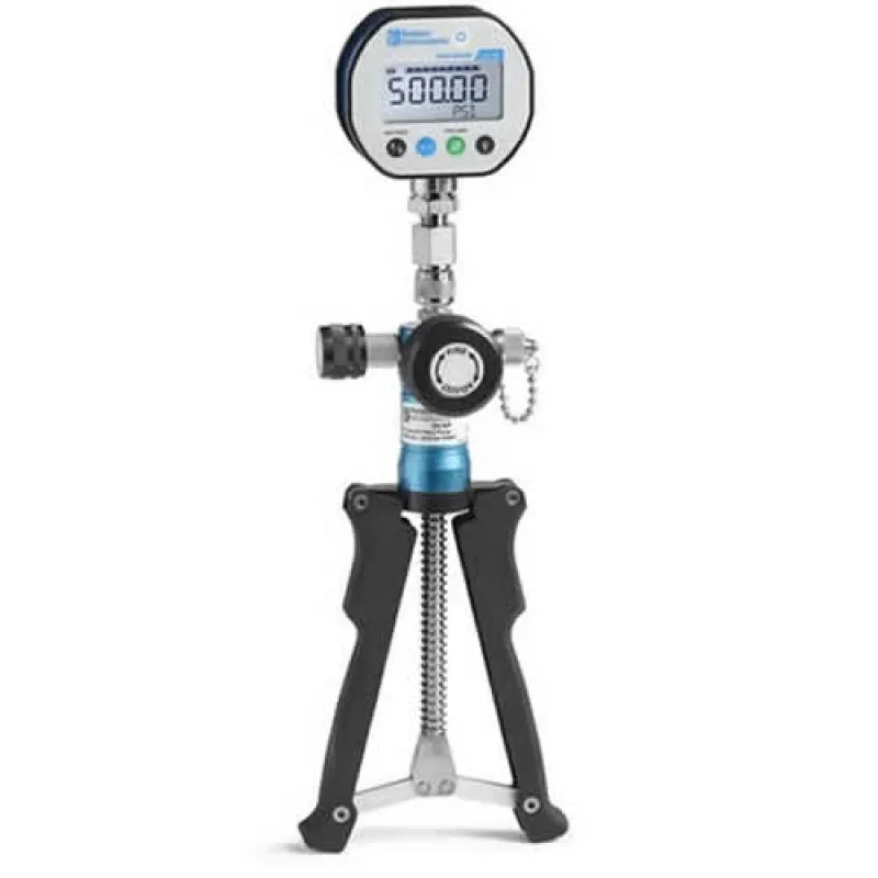 Ralston DCAP-1KPSIG-D [DCAP-1KPSIG-D] Pneumatic Scissor Hand Pump, 1/4" Male NPT,  Digital Gauge 1000 PSIG