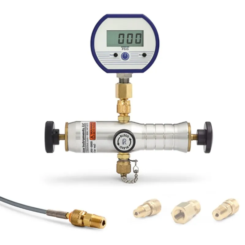 Ralston DP0V-100PSIG-D [DP0V-100PSIG-D] Pneumatic Cylinder Hand Pump Kit, 1/4" Female NPT,  Digital Gauge, 100 PSIG  