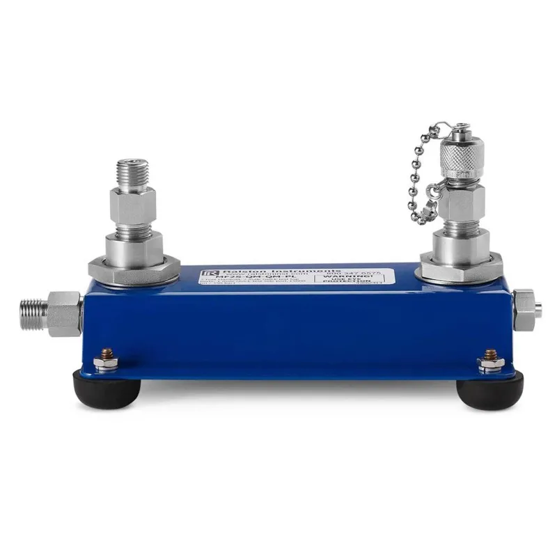Ralston MF2S [MF2S-QM-QM-PL] 2-Port Benchtop Manifold with Quick-Test Connections, 5000 psi (350 bar) *DISCONTINUED SEE MF2S-QM*