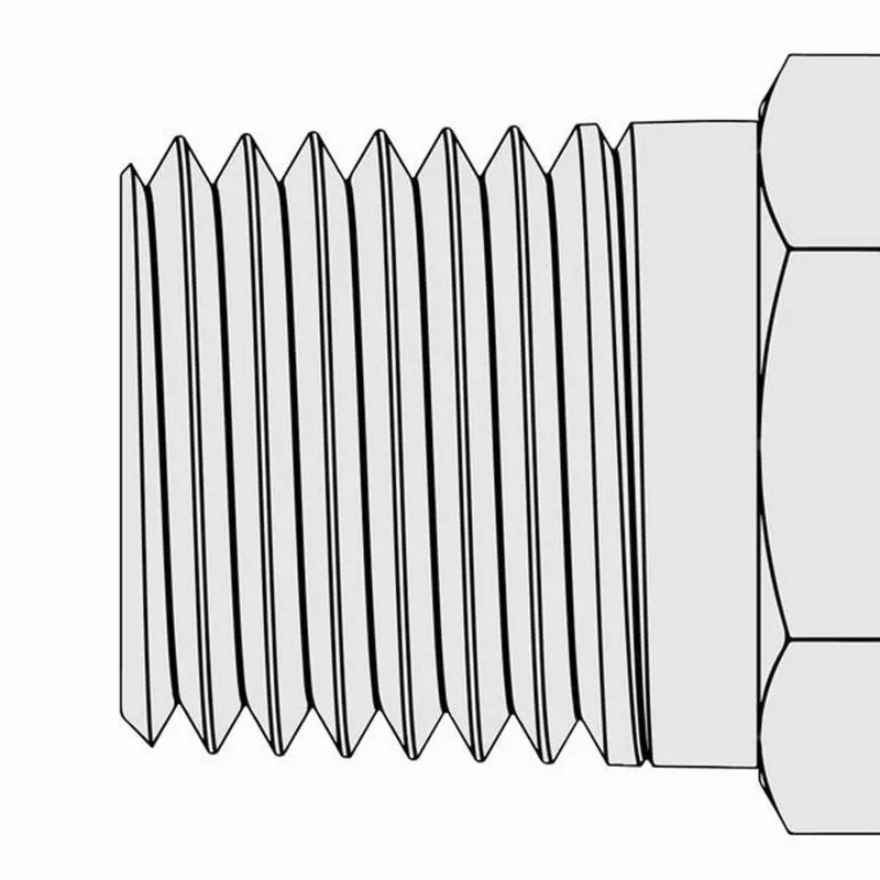 Ralston QTHA [QTHA-1MBA] 1/8" Male NPT x Female Quick-Test Pressure Calibrator Adapter, Brass