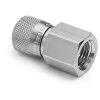 Ralston QTHA [QTHA-2FSA] 1/4" Female NPT x Female Quick-Test Gauge Adapter, Stainless Steel