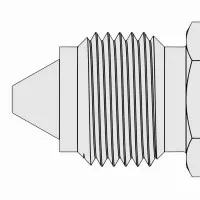 Ralston XTHA [XTHA-2MSA-XH] 1/4" Male High Pressure x Female Quick-Test Adapter, Stainless Steel