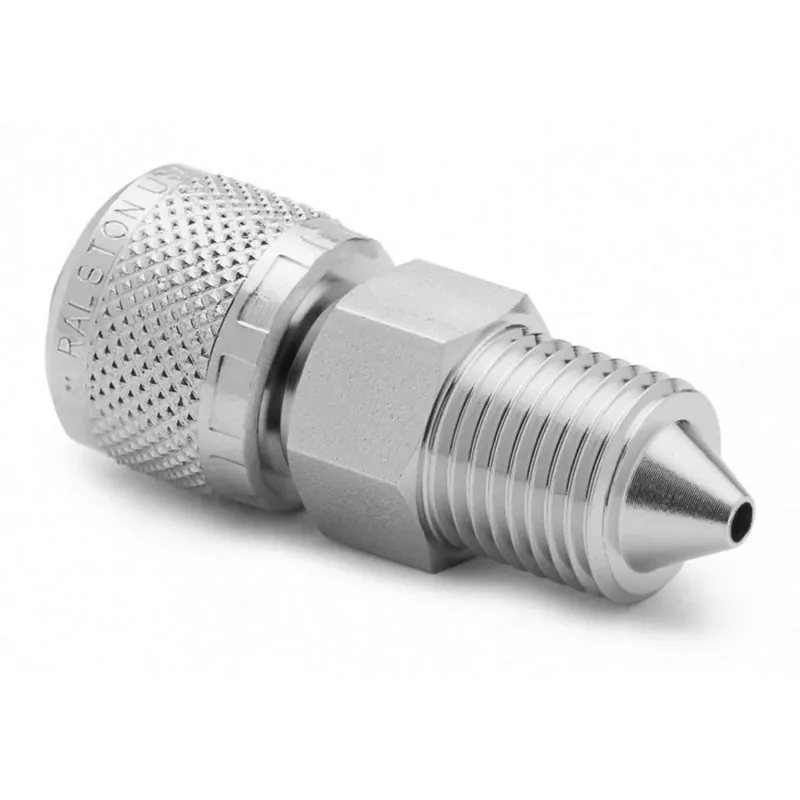 Ralston XTHA [XTHA-2MSA-XH] 1/4" Male High Pressure x Female Quick-Test Adapter, Stainless Steel