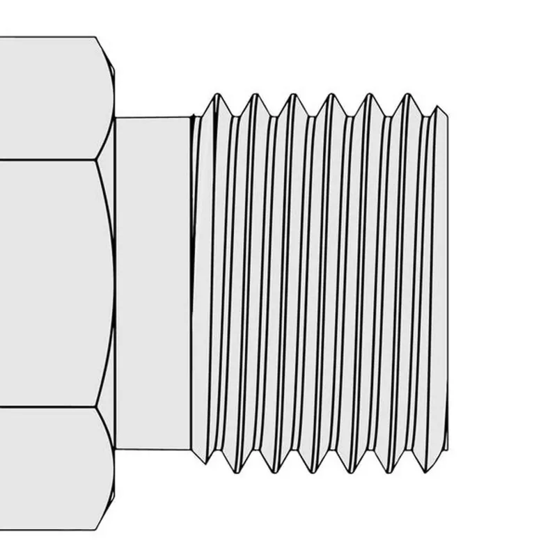 Ralston QTHA [QTHA-3SS0] Male Quick-Test Outlet Port, Stainless Steel