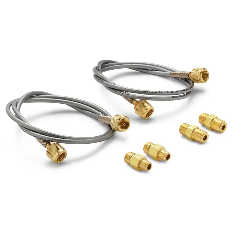 Ralston QTHA [QTHA-KIT6-3FT] Quick-Test Hose Kit with 3 ft. Hoses, 1/8" MNPT and 1/4" MNPT Brass Adapters