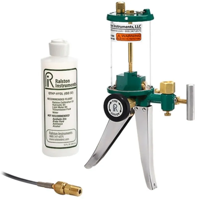 Ralston XHGV-0000 Hydraulic Hand Pump  with Gauge Connection 5000 psi (350 bar) 