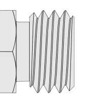 Ralston XTHA [XTHA-2MS0-XH] 1/4" Male High Pressure x Male Quick-Test XT Adapter, Stainless Steel