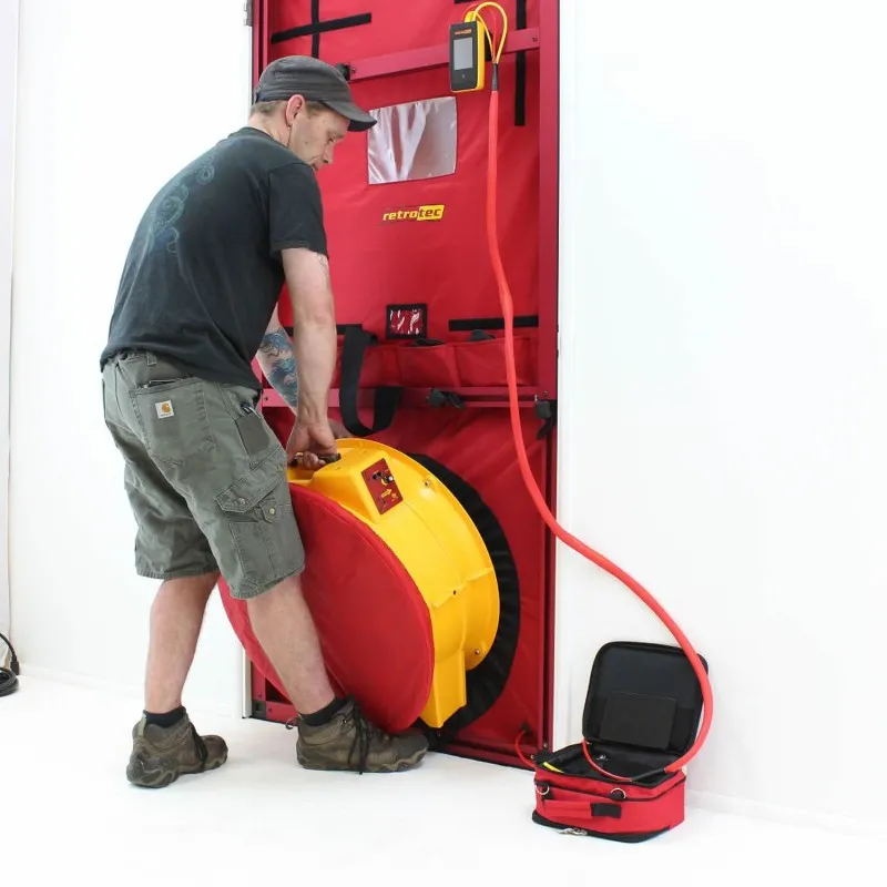 Retrotec 5000 [EU5100] Blower Door System with Model 5000 Fan - Cloth Panel