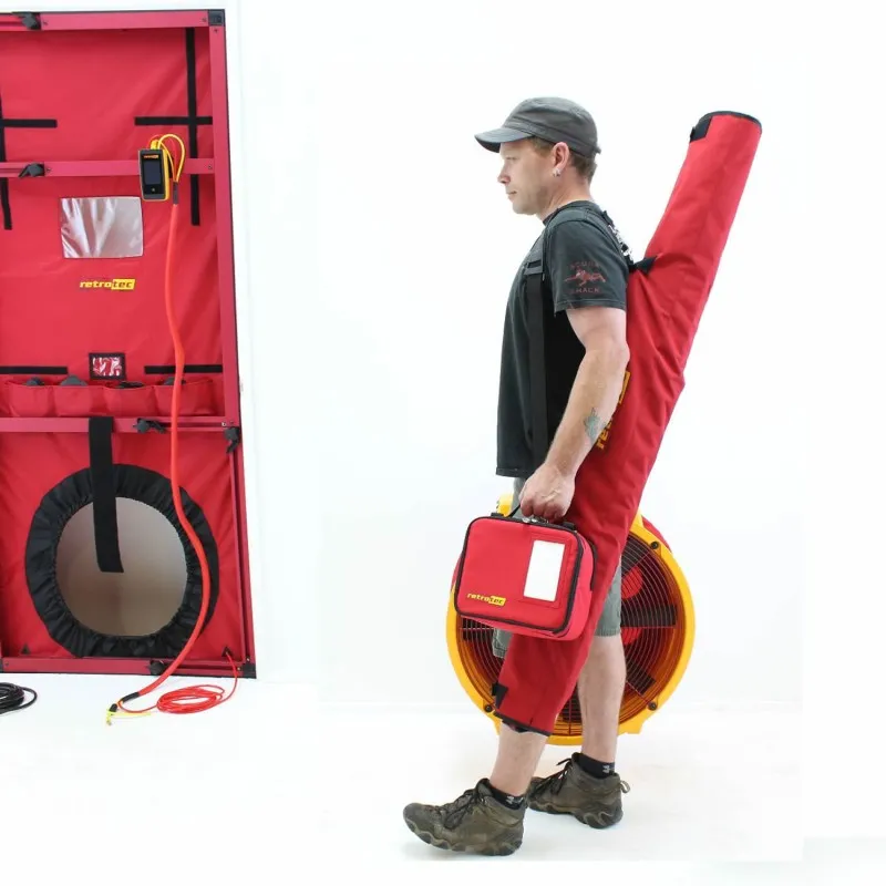 Retrotec 5000 [EU5100] Blower Door System with Model 5000 Fan - Cloth Panel