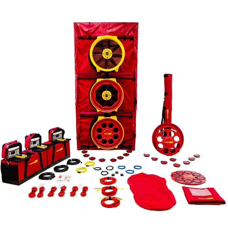 Retrotec 5000 [5310] Triple Fan Blower Door System with Model 5000 Triple Fan - Large Cloth Panel