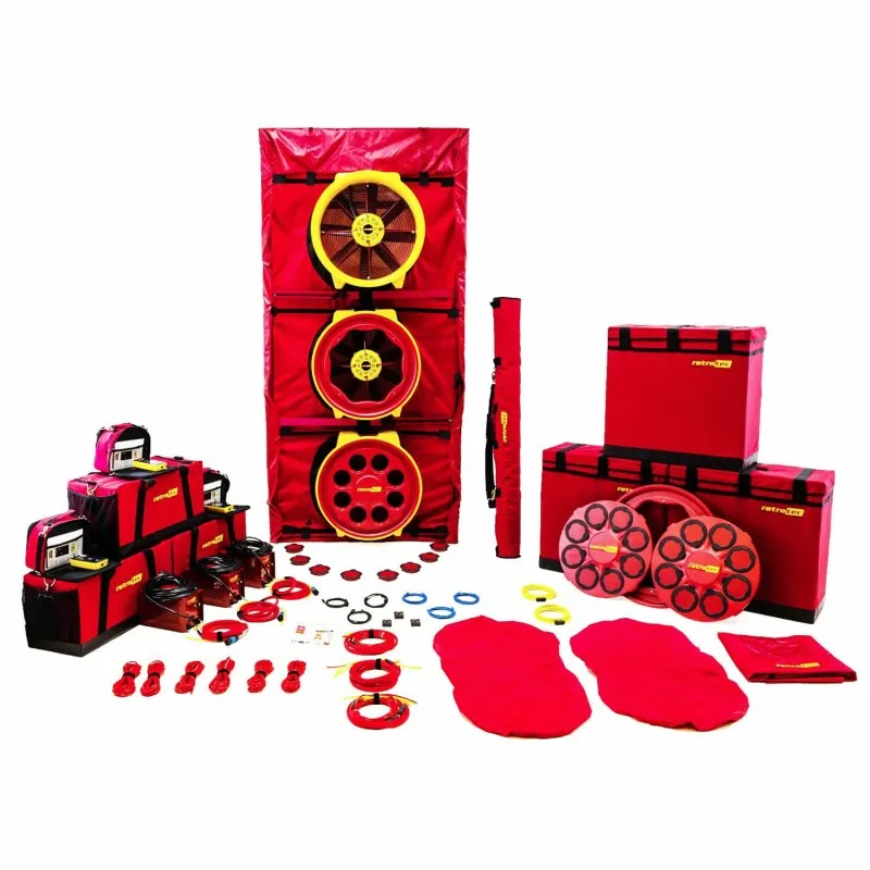 Retrotec 6000 [6310] Triple Fan Blower Door System with Model 6000 Triple Fan - Large Cloth Panel