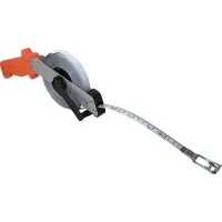 Richter FR414WSR50M [FR-414W-SR/50M] 13mm x 50m Tank Dipping Tapes of White Steel w/ Aluminium Frame & Plastic Handle