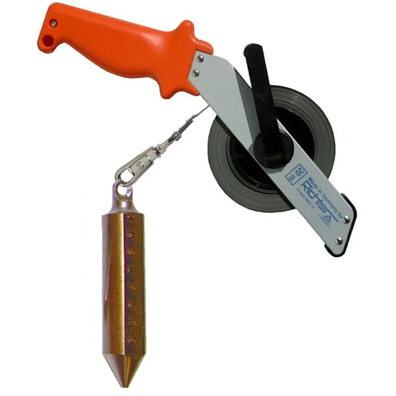 Richter FRD414ES30 [FR-D-414-ES-30] 13 mm x 30m Tank Dipping Tapes of Carbon Steel w/ Aluminium Frame & Plastic Handle