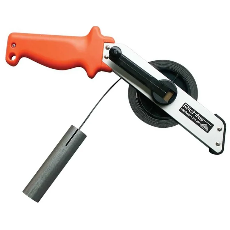 Richter FRD464ES30 [FR-D-464-ES-30] 13 mm x 30m Tank Dipping Tapes of Stainless Steel w/  Aluminium Frame & Plastic Handle